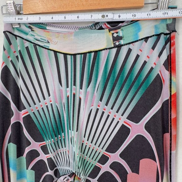 Skims Summer Mesh High Waist Leggings Size 2X Multicolor Art Deco Train - Picture 8 of 11